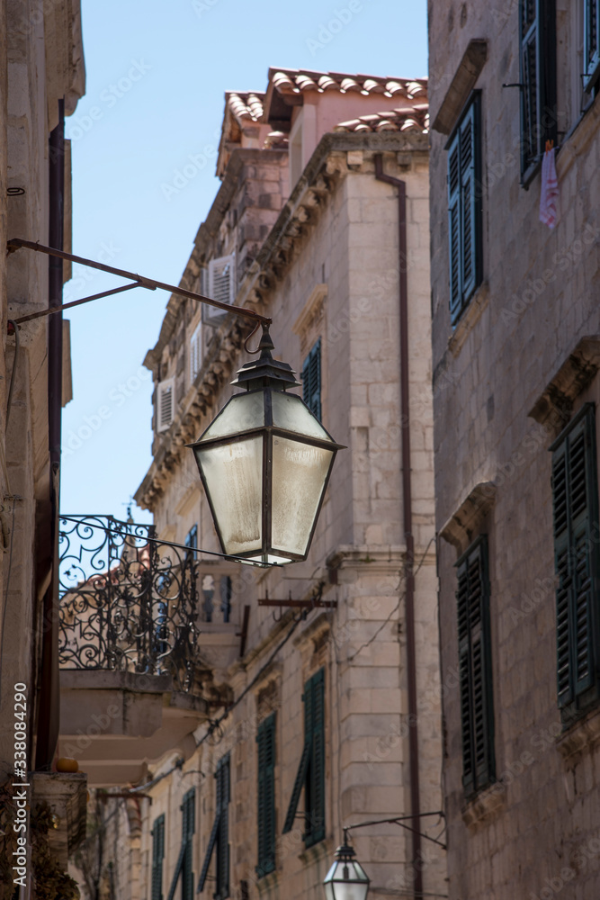 Dubrovnik formerly Ragusa, a coastal city in the Dalmatian Region in the Republic of Croatia. Spectacular its churches, walls, houses and stone streets in the Pearl of the Adriatic.