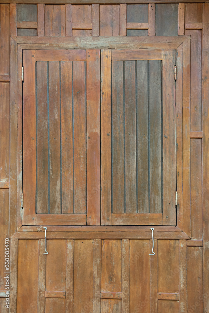 wood window and wall, construction of home. wood window and wall, construction of home.
