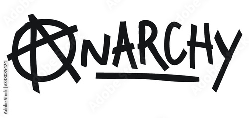 illustration with signs of anarchy