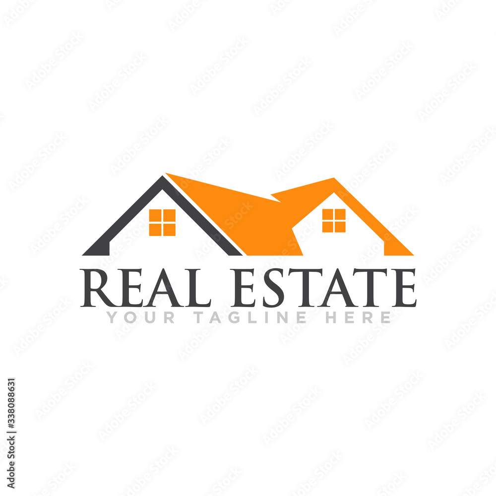 Real Estate Logo Design Vector Template