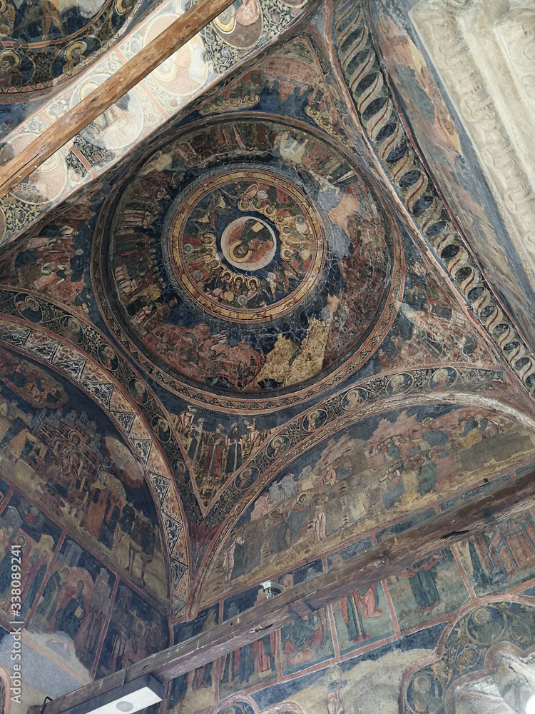 ceiling paintings in a church
