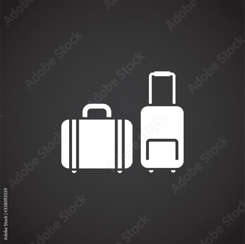 Travel erelated icon on background for graphic and web design. Creative illustration concept symbol for web or mobile app
