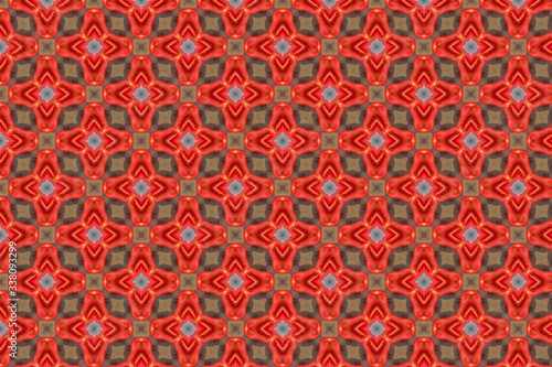 geometric seamless pattern. textile red background