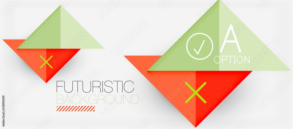 Abstract background, geometric business multicolored paper infographic - triangle frames for text, icons or graphics on light background with copyspace. Vector Illustration For Wallpaper, Banner Abstract background, geometric business multicolored paper infographic - triangle frames for text, icons or graphics on light background with copyspace. Vector Illustration For Wallpaper, Banner