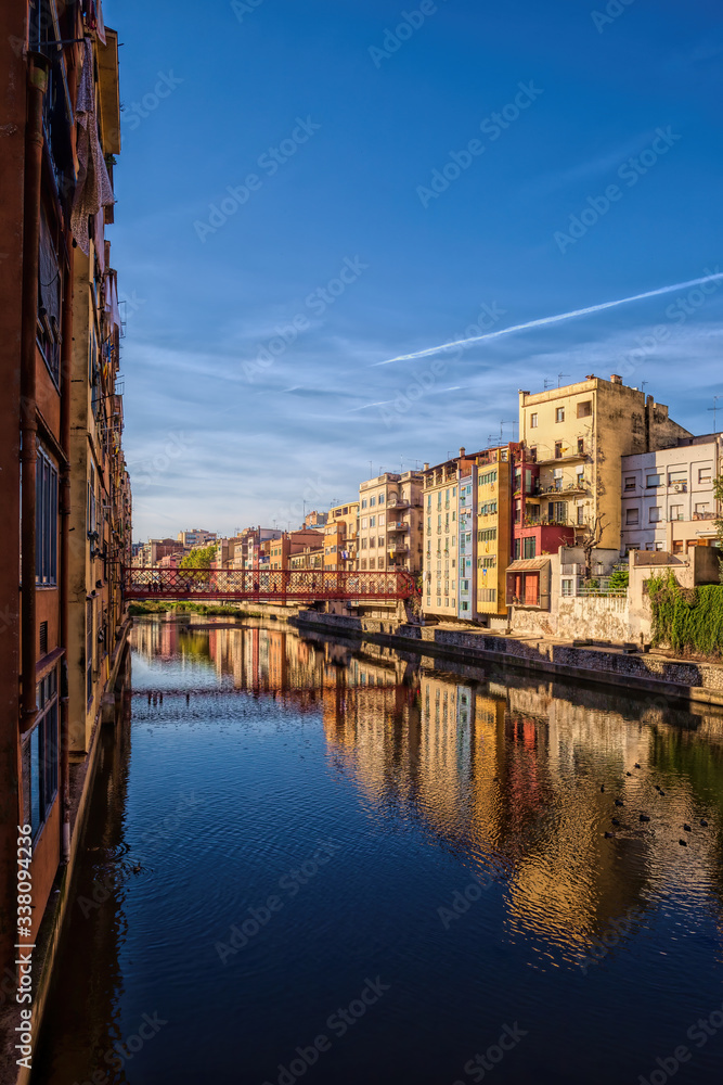 City Of Girona River View In Spain
