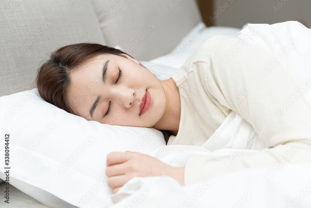 A young Asian woman is resting A young Asian woman is resting