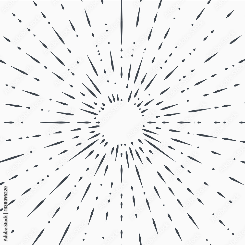 Obraz premium vintage bursting rays - design elements for your design.