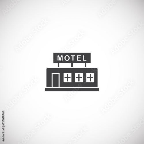 Travel erelated icon on background for graphic and web design. Creative illustration concept symbol for web or mobile app