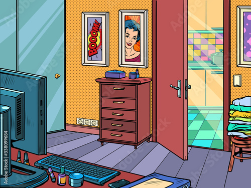home office mockup background