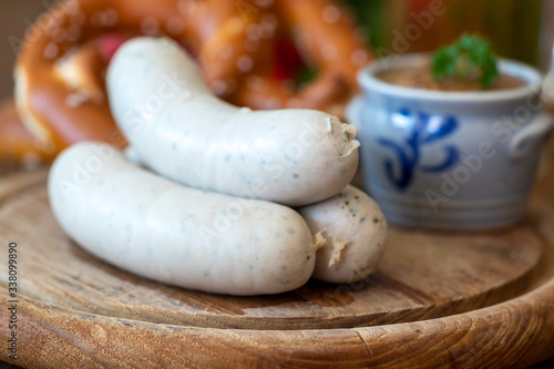 bavarian white sausages photo