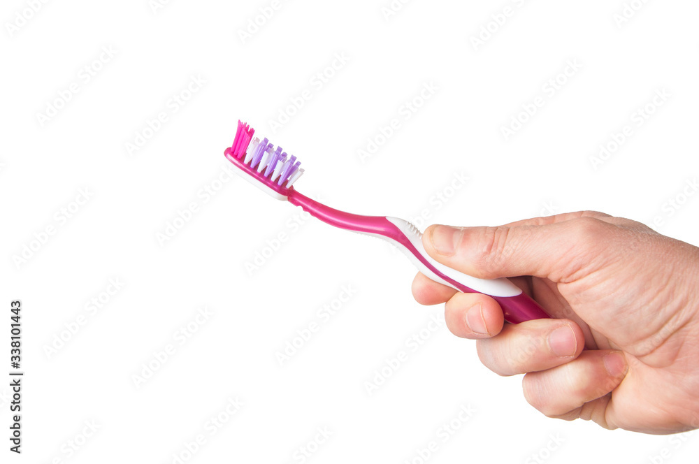 toothbrush in the hand. personal care appliance toothbrush in the hand. personal care appliance