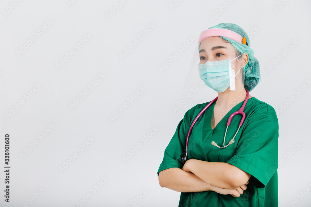 Asia woman doctor. Portrait of woman doctor, holding stethoscope. Asia woman doctor. Portrait of woman doctor, holding stethoscope.