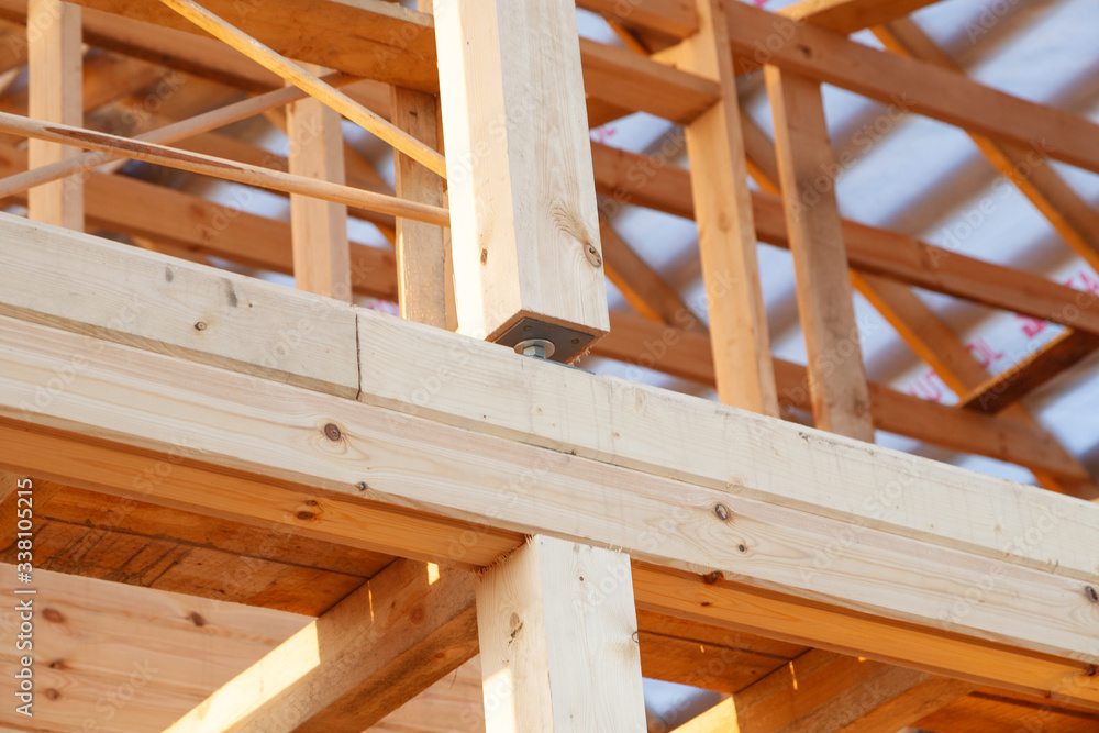 Iron screw support for a wooden house. Iron screw support for a wooden house.