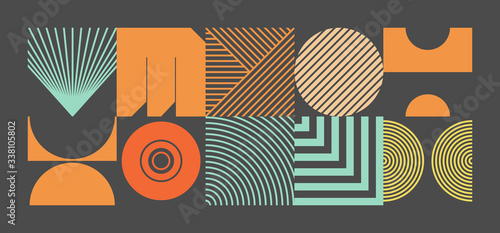 Retro Future Abstract Vector Pattern