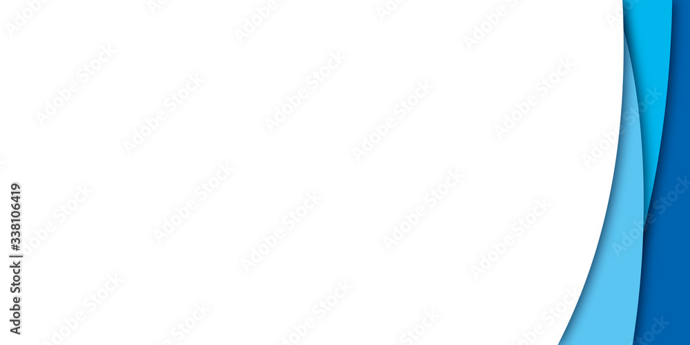 simple blue paper cut background . abstract blue paper cut background