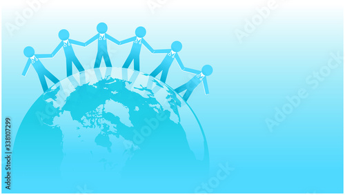 手を取り合うドクターと地球のイメージ