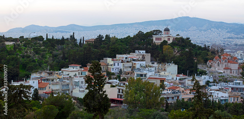 view of the city of Athens, Greece © thanasis