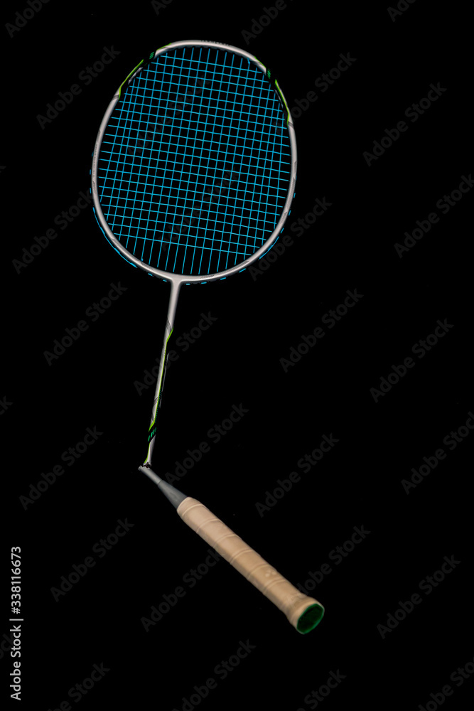 Badminton rackets with broken strings Badminton rackets with broken strings