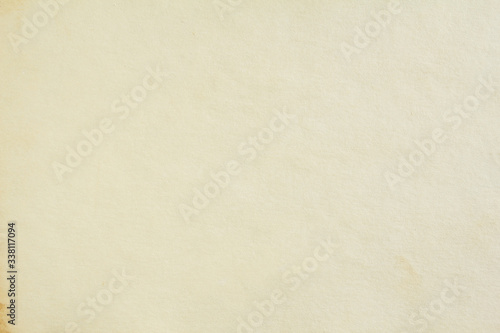 Old white beige sheet of drawing paper with rough surface texture background. Blank vintage paper with copy space for text.