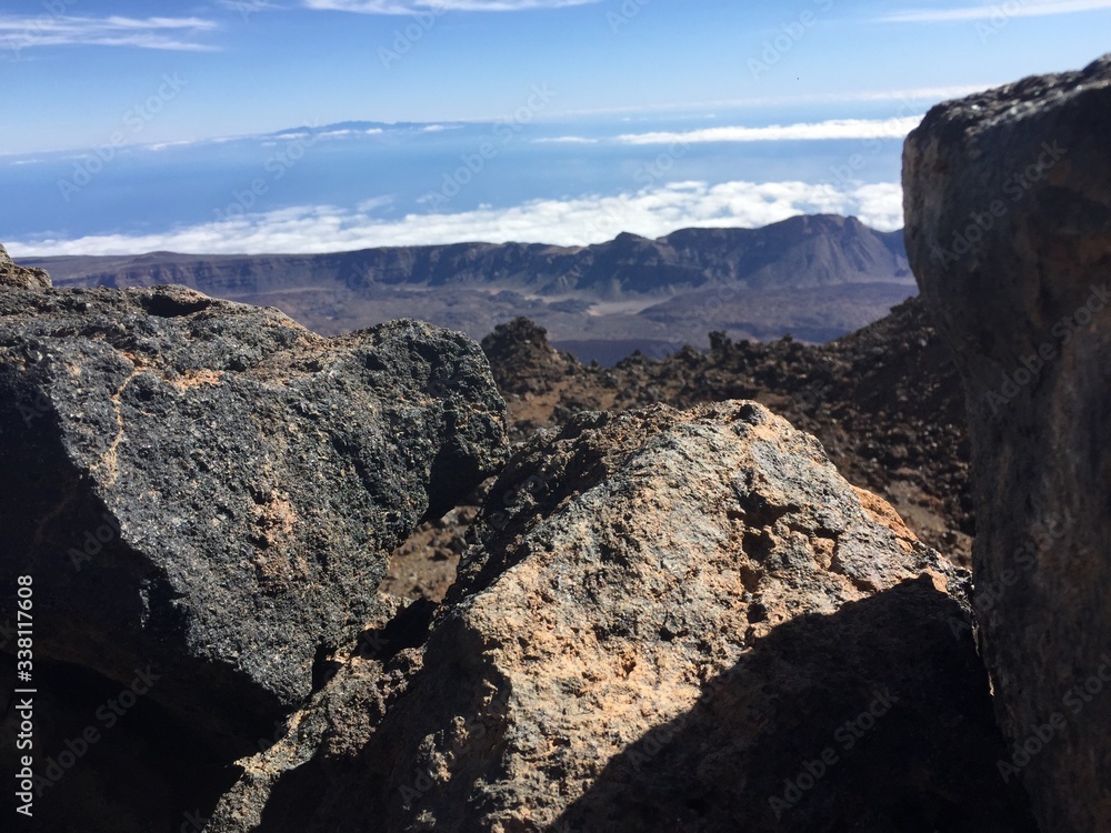 Obraz premium Steine auf Berg