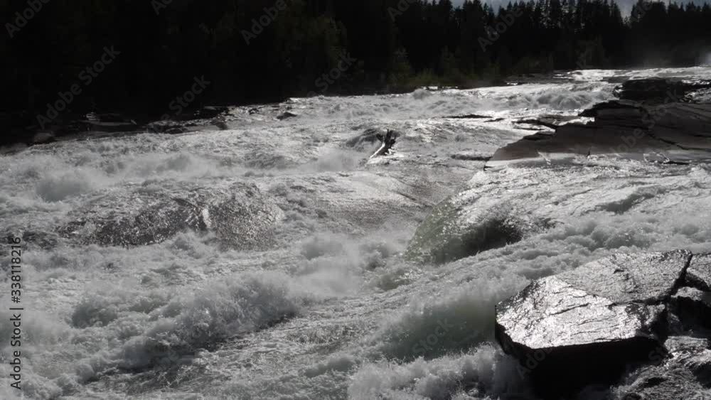 Visit Lapland, Biggest waterfall in the North of Sweden Visit Lapland, Biggest waterfall in the North of Sweden