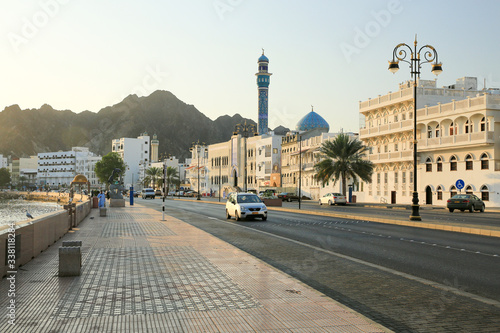 Mutrah Corniche and harbour Muscat photo
