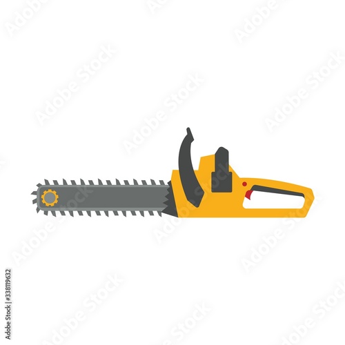 Work tools. Wood Industrial power saw vector. Mechanic Repair tool.