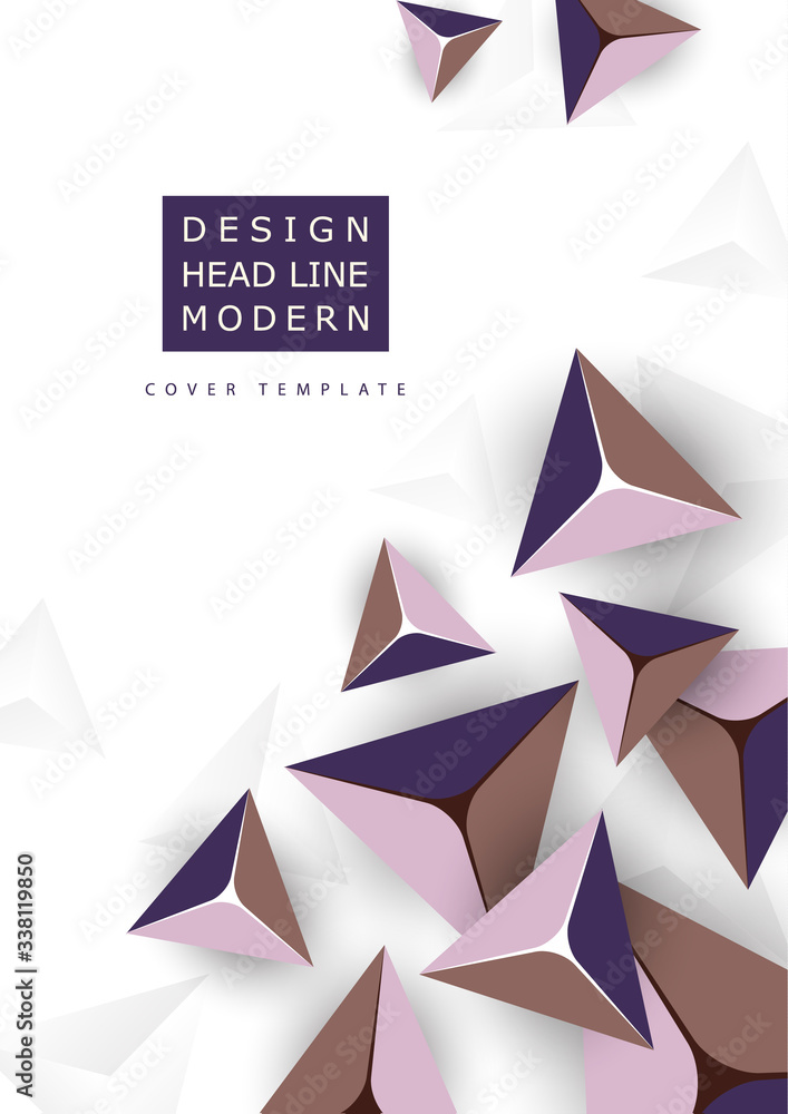 Abstract colorful background with geometric elements. Flying pyramids, triangles. Minimal cover design. Template for your corporate design. Vector Abstract colorful background with geometric elements. Flying pyramids, triangles. Minimal cover design. Template for your corporate design. Vector