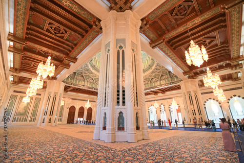 Sultan Qaboos Mosque in Muscat photo