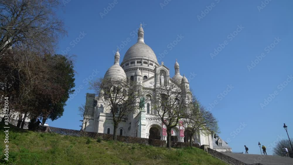 Paris, view of sacre coeur Basilica in Montmartre district Paris, view of sacre coeur Basilica in Montmartre district