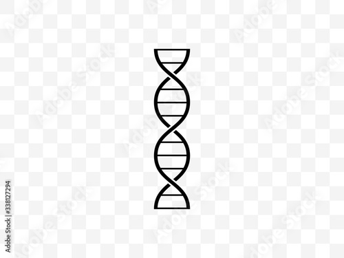 Chromosome, dna, genetic icon. Vector illustration, flat design.