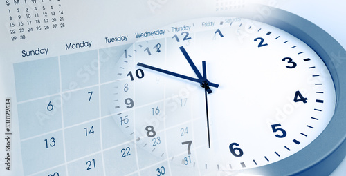 Wallpaper Mural Clock and calendar Torontodigital.ca