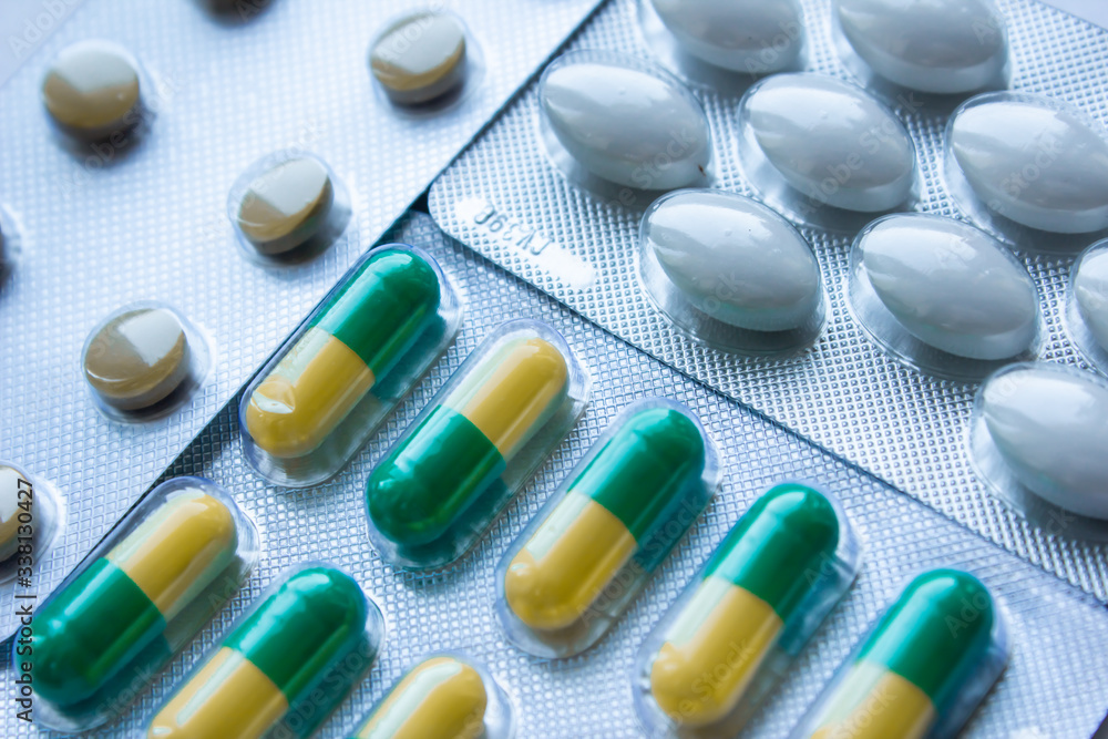 Medical medicines in plastic packaging Medical medicines in plastic packaging