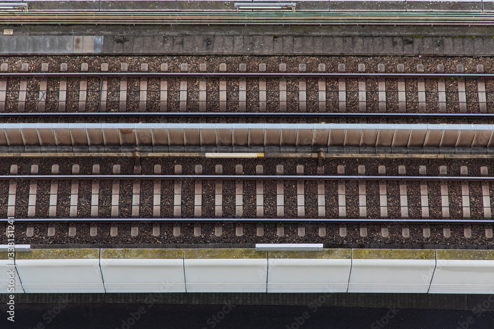 train rail road track transportation industrial object top view wallpaper background concept train rail road track transportation industrial object top view wallpaper background concept