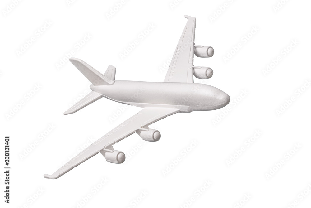 Toy airplane isolated on white background. Stacked photo Toy airplane isolated on white background. Stacked photo