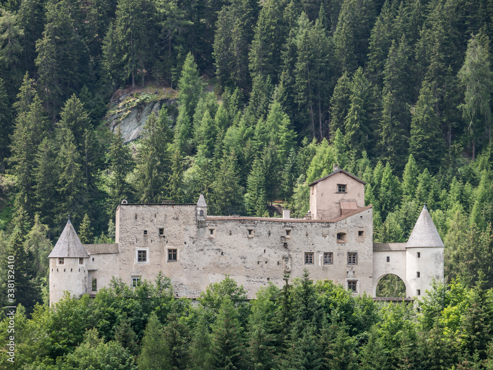 View of Nauders Castle, Nauders, Tyrol, Austria