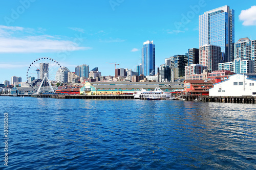 Downtown view from ferry. Seattle, WA © Iriana Shiyan