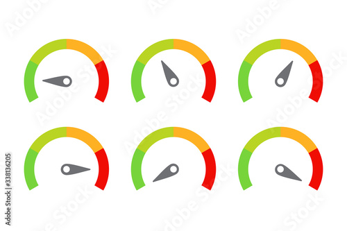 scale meter score level icon feedback vector