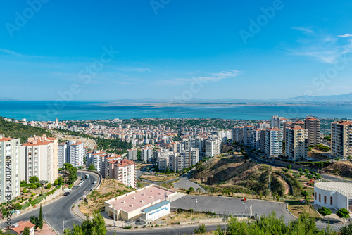 Narlidere, İzmir - Turkey. A Narlidere City View  from Hill. photo