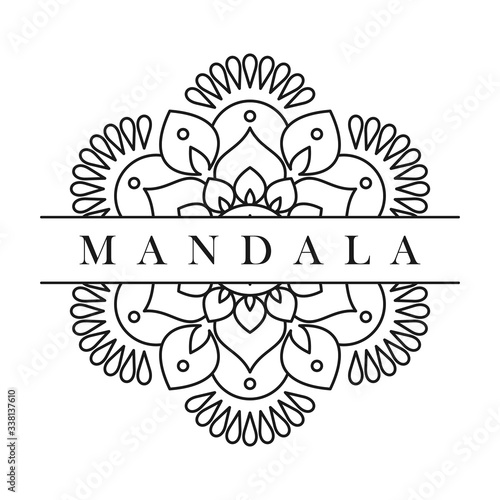 mandala vector logo icon illustration