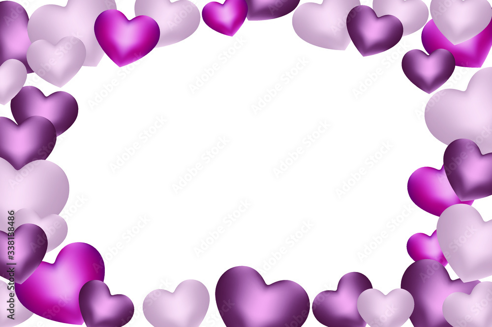 Happy Valentine's day background with heart and present composition for a trendy banner, poster or greeting card Happy Valentine's day background with heart and present composition for a trendy banner, poster or greeting card