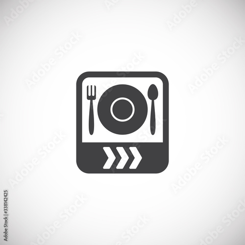 Travel erelated icon on background for graphic and web design. Creative illustration concept symbol for web or mobile app