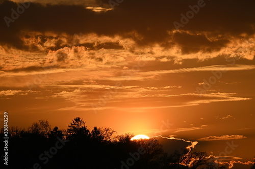 Abendrot, Sonnenunterganz, Sky, Cloud, Himmel, Rot, Roterhimmel, Sonnenaufgang © Elociné