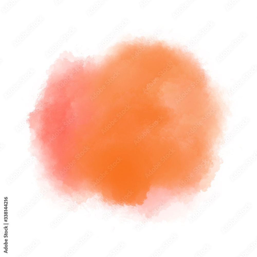 Hand draw Watercolor splash on white background. Abstract illustration. Pastel color for banner, clip video decoration, brush stroke Hand draw Watercolor splash on white background. Abstract illustration. Pastel color for banner, clip video decoration, brush stroke