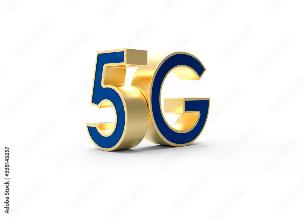 5G wireless network icon on white background. 3D illustration. 5G wireless network icon on white background. 3D illustration.