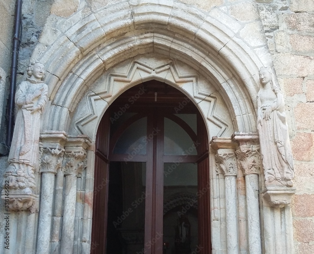 portada de la iglesia de san francisco de betanzon, la coruña, galicia, españa, europa