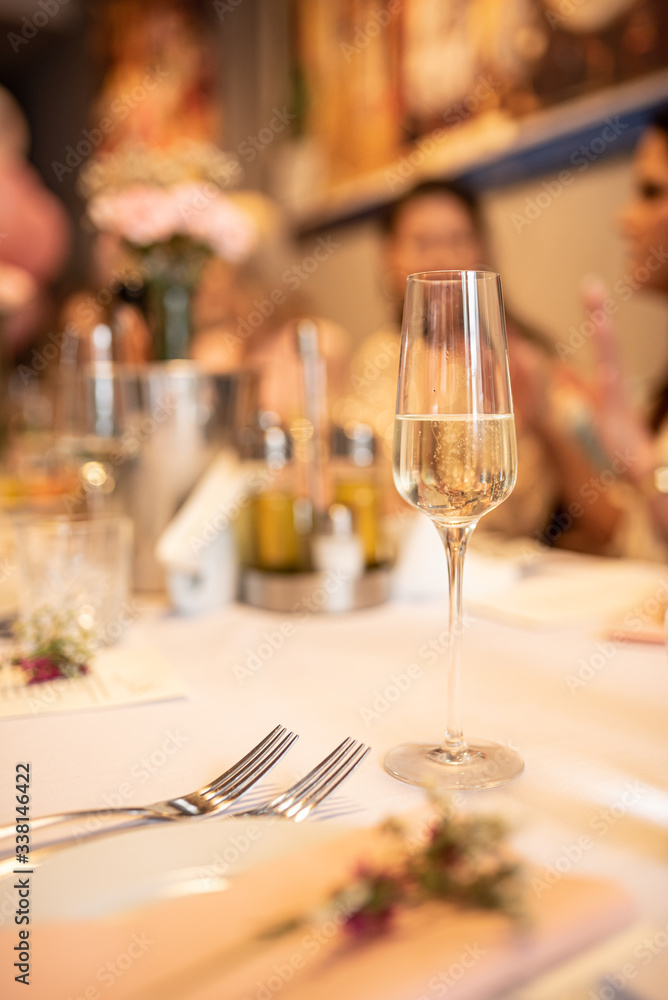 Beautiful table set for an event party or wedding reception . restaurant interior Beautiful table set for an event party or wedding reception . restaurant interior