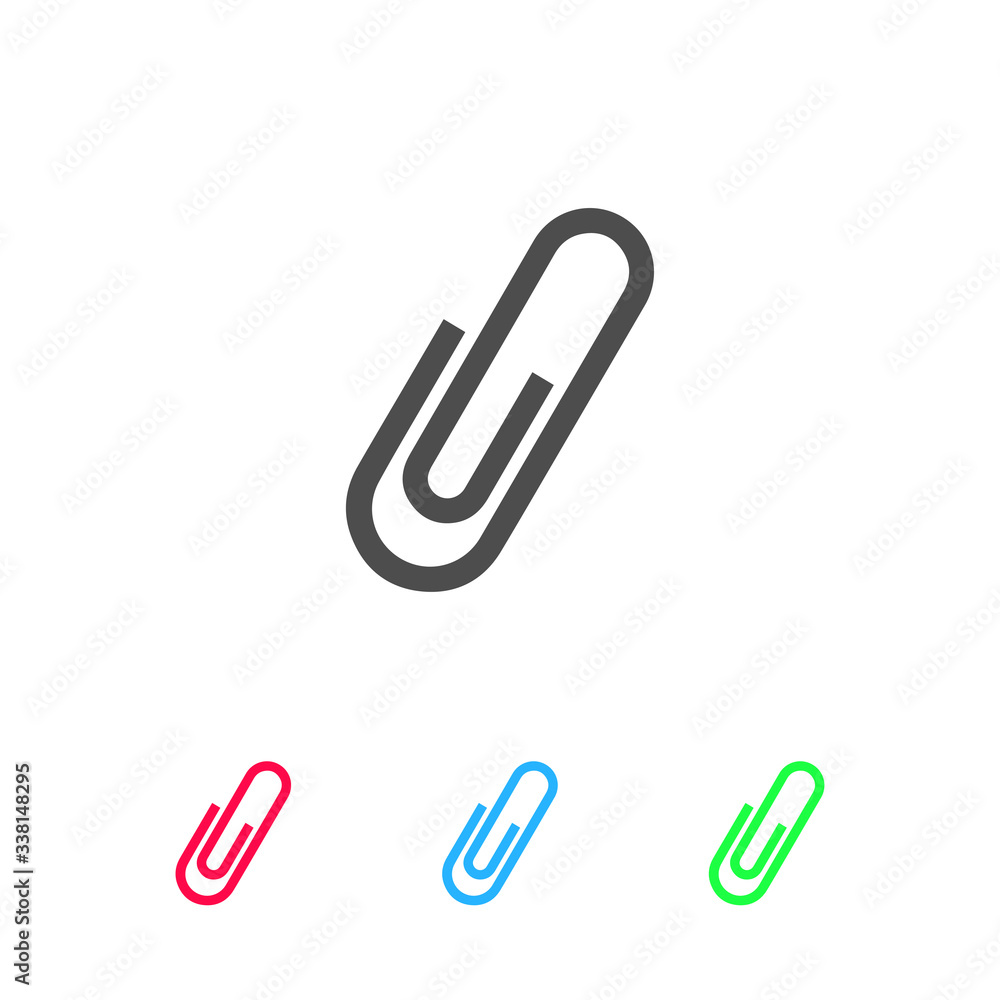 Clip icon flat. Clip icon flat.
