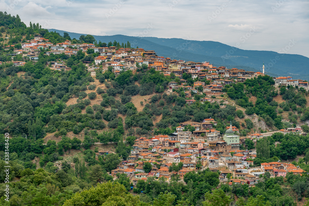 Babadag, Denizli - Turkey. A city view Babadag district of Denizli.