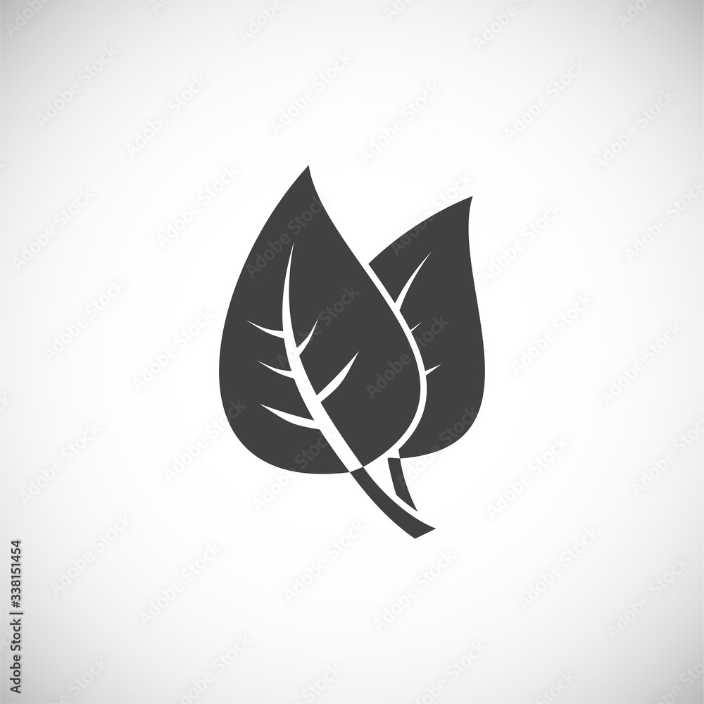 Leaf related icon on background for graphic and web design. Creative illustration concept symbol for web or mobile app Leaf related icon on background for graphic and web design. Creative illustration concept symbol for web or mobile app